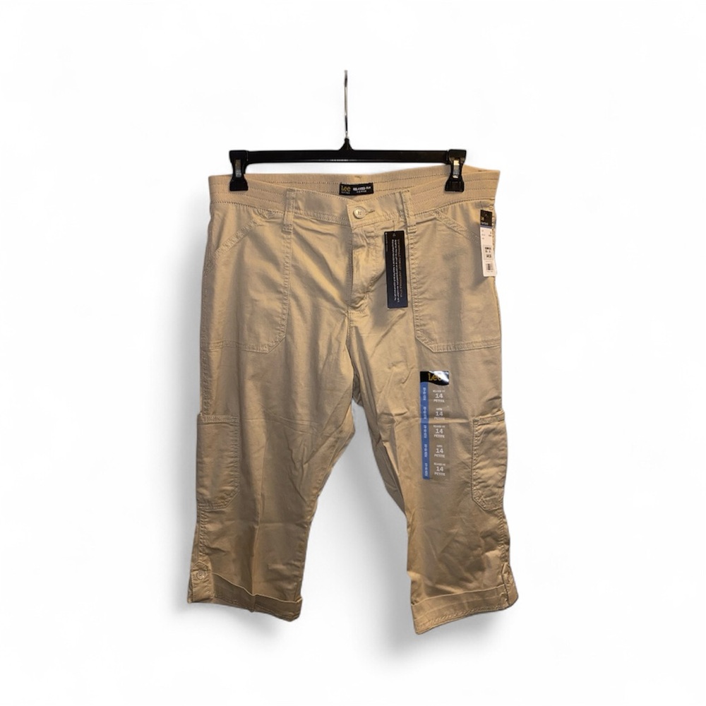 Lee Flex-to-Go Petite Capri Pants - Beige